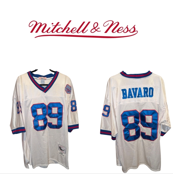 Rare Vintage Mitchell Ness NFL New York Giants Mark Bavaro Super